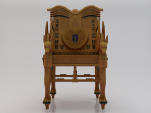 Fantasy Throne of Ancient Egypt - The Throne of Pharaoh 02 3D Model