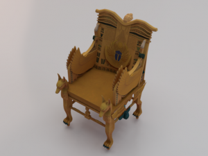Fantasy Throne of Ancient Egypt - The Throne of Pharaoh 02 3D 模型