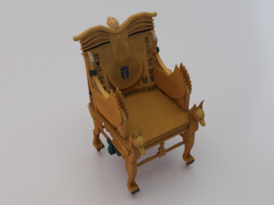 Fantasy Throne of Ancient Egypt - The Throne of Pharaoh 02 3D 模型