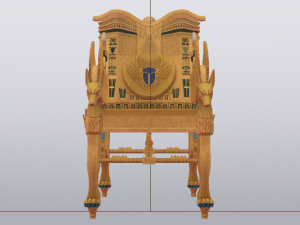 Fantasy Throne of Ancient Egypt - The Throne of Pharaoh 02 3D 模型