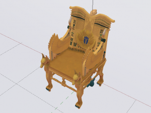 Fantasy Throne of Ancient Egypt - The Throne of Pharaoh 02 3D 模型