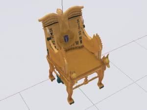 Fantasy Throne of Ancient Egypt - The Throne of Pharaoh 02 3D 模型