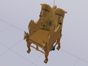 Fantasy Throne of Ancient Egypt - The Throne of Pharaoh 02 3D 模型