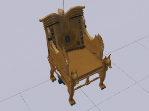 Fantasy Throne of Ancient Egypt - The Throne of Pharaoh 02 3D 模型
