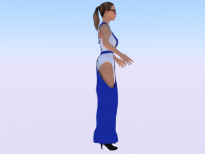 Woman in a Dress 045 3D 모델