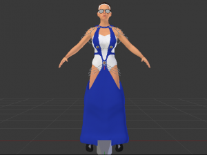 Woman in a Dress 045 3D 모델