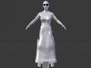 Woman in a Dress 045 3D 모델