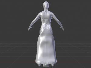 Woman in a Dress 045 3D 모델