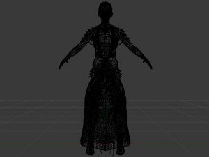 Woman in a Dress 045 3D 모델