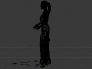 Woman in a Dress 045 3D 모델