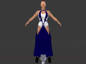 Woman in a Dress 046 3D Model