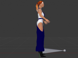 Woman in a Dress 046 3D Model