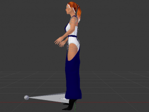 Woman in a Dress 046 3D Model