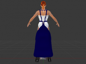 Woman in a Dress 046 3D Model