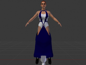 Woman in a Dress 046 3D Model