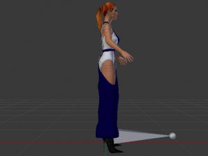 Woman in a Dress 046 3D Model