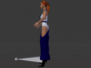 Woman in a Dress 046 3D Model
