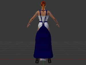 Woman in a Dress 046 3D Model