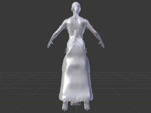 Woman in a Dress 046 3D Model
