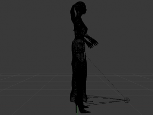 Woman in a Dress 046 3D Model