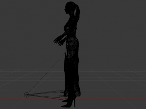 Woman in a Dress 046 3D Model