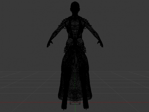 Woman in a Dress 046 3D Model