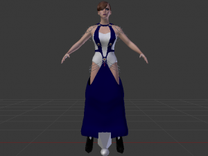 Woman in a Dress 047 3D Model