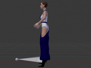 Woman in a Dress 047 3D Model