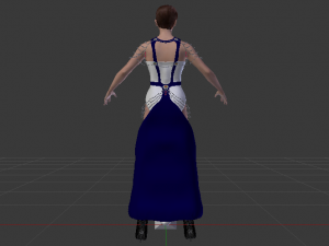 Woman in a Dress 047 3D Model