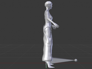 Woman in a Dress 047 3D Model