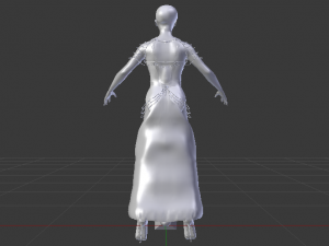 Woman in a Dress 047 3D Model