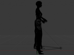 Woman in a Dress 047 3D Model