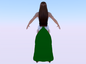 Woman in a Dress 048 3D Модель