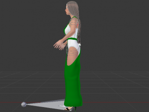 Woman in a Dress 048 3D Модель