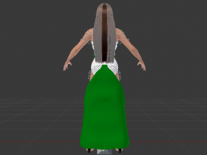 Woman in a Dress 048 3D Модель