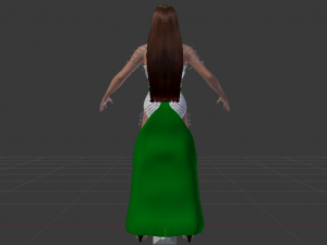 Woman in a Dress 048 3D Модель
