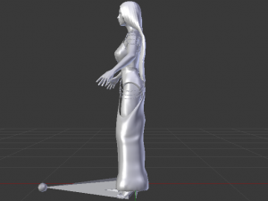 Woman in a Dress 048 3D Модель