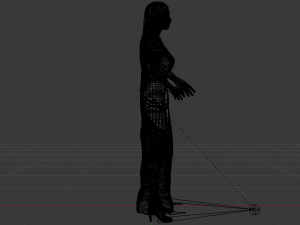 Woman in a Dress 048 3D Модель
