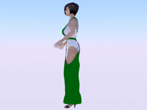 Woman in a Dress 049 Modèle 3D