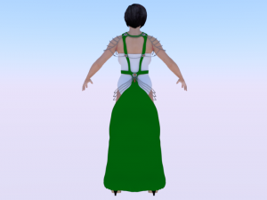 Woman in a Dress 049 Modèle 3D