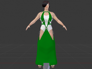 Woman in a Dress 049 Modèle 3D