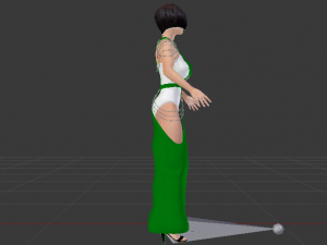 Woman in a Dress 049 Modèle 3D