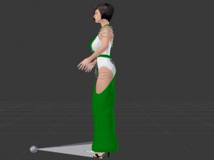 Woman in a Dress 049 Modèle 3D