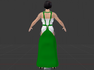 Woman in a Dress 049 Modèle 3D