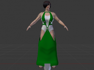 Woman in a Dress 049 Modèle 3D