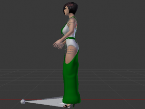 Woman in a Dress 049 Modèle 3D