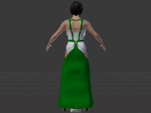 Woman in a Dress 049 Modèle 3D