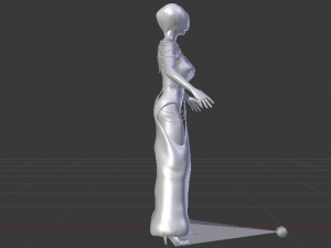 Woman in a Dress 049 Modèle 3D