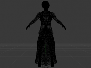 Woman in a Dress 049 Modèle 3D