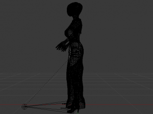 Woman in a Dress 049 Modèle 3D
